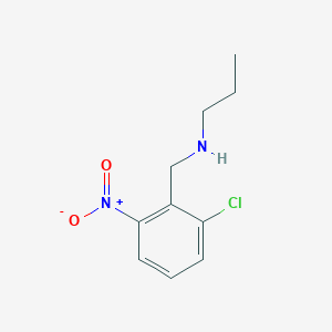molecular formula C10H13ClN2O2 B7893891 [(2-Chloro-6-nitrophenyl)methyl](propyl)amine 