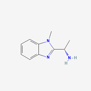 molecular formula C10H13N3 B7893898 (S)-1-(1-Methyl-1H-benzoimidazole-2-yl)ethaneamine 