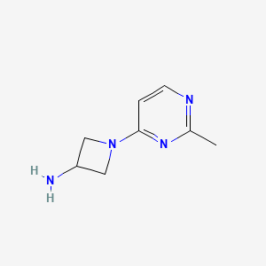 molecular formula C8H12N4 B7893913 1-(2-Methylpyrimidin-4-yl)azetidin-3-amine 