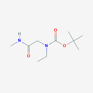 molecular formula C10H20N2O3 B7893940 tert-butyl N-ethyl-N-[(methylcarbamoyl)methyl]carbamate 