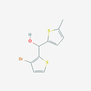 molecular formula C10H9BrOS2 B7893941 3-Bromo-2-thienyl-(5-methyl-2-thienyl)methanol CAS No. 1344017-76-0