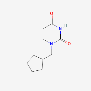 molecular formula C10H14N2O2 B7893950 1-(Cyclopentylmethyl)pyrimidine-2,4(1H,3H)-dione 