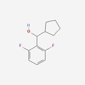 molecular formula C12H14F2O B7893980 Cyclopentyl (2,6-difluorophenyl)methanol 
