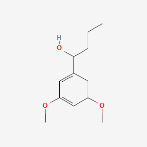 molecular formula C12H18O3 B7893986 1-(3,5-Dimethoxyphenyl)-1-butanol 