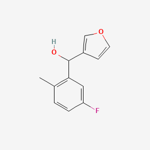 molecular formula C12H11FO2 B7894003 3-Fluoro-6-methylphenyl-(3-furyl)methanol 