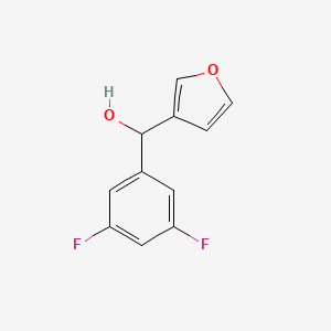 molecular formula C11H8F2O2 B7894008 (3,5-Difluorophenyl)(furan-3-yl)methanol 
