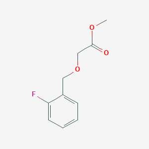 molecular formula C10H11FO3 B7894026 Methyl 2-[(2-fluorophenyl)methoxy]acetate 