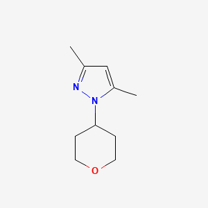 molecular formula C10H16N2O B7894036 3,5-dimethyl-1-(oxan-4-yl)-1H-pyrazole 