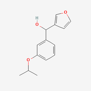 molecular formula C14H16O3 B7894042 Furan-3-yl(3-isopropoxyphenyl)methanol 