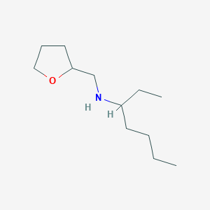 molecular formula C12H25NO B7894047 (Heptan-3-yl)(oxolan-2-ylmethyl)amine 
