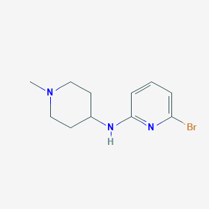 molecular formula C11H16BrN3 B7894050 6-bromo-N-(1-methylpiperidin-4-yl)pyridin-2-amine 