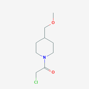 molecular formula C9H16ClNO2 B7894057 2-Chloro-1-(4-methoxymethyl-piperidin-1-yl)-ethanone 