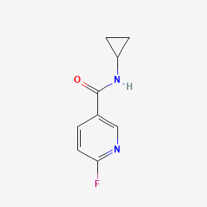 molecular formula C9H9FN2O B7894064 N-cyclopropyl-6-fluoropyridine-3-carboxamide 