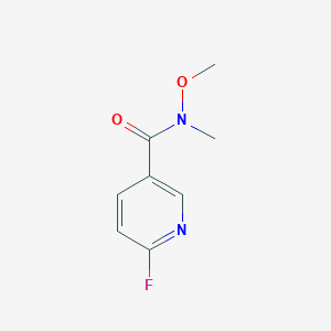 6-Fluoro-N-methoxy-N-methylpyridine-3-carboxamide