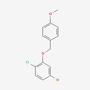 4-Bromo-1-chloro-2-(4-methoxy-benzyloxy)-benzene