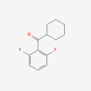 molecular formula C13H14F2O B7894100 2,6-Difluorophenyl cyclohexyl ketone 