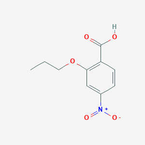 molecular formula C10H11NO5 B7894113 4-Nitro-2-propoxybenzoic acid 