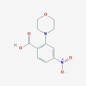 molecular formula C11H12N2O5 B7894117 2-Morpholino-4-nitrobenzoic acid 