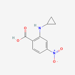 molecular formula C10H10N2O4 B7894119 2-(Cyclopropylamino)-4-nitrobenzoic acid 