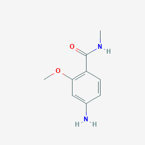 molecular formula C9H12N2O2 B7894145 4-amino-2-methoxy-N-methylbenzamide 