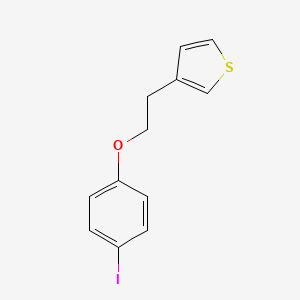 molecular formula C12H11IOS B7894166 3-(2-(4-Iodophenoxy)ethyl)thiophene 