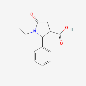 1-Ethyl-5-oxo-2-phenyl-pyrrolidine-3-carboxylic acid