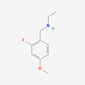 molecular formula C10H14FNO B7894185 N-(2-Fluoro-4-methoxybenzyl)ethanamine 