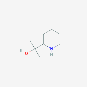 molecular formula C8H17NO B7894199 2-(Piperidin-2-yl)propan-2-ol 