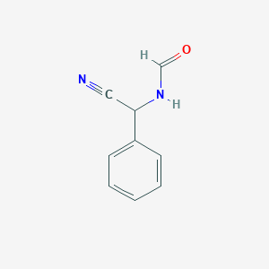 molecular formula C9H8N2O B7894229 alpha-(Formylamino)benzeneacetonitrile 