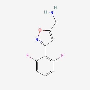 [3-(2,6-Difluorophenyl)-1,2-oxazol-5-yl]methanamine