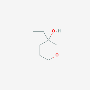 molecular formula C7H14O2 B7894288 3-Ethyltetrahydro-2H-pyran-3-ol 