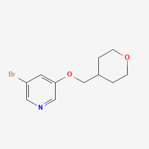 3-Bromo-5-[(oxan-4-yl)methoxy]pyridine