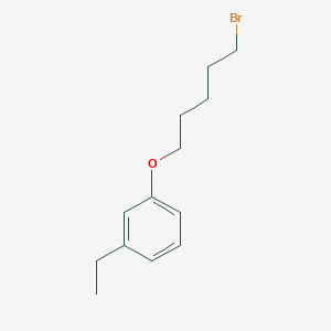 molecular formula C13H19BrO B7894326 1-(5-Bromopentoxy)-3-ethyl-benzene 