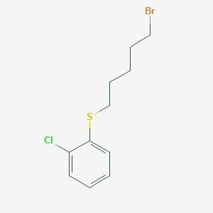 molecular formula C11H14BrClS B7894332 1-(5-Bromopentylsulfanyl)-2-chlorobenzene 