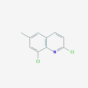 molecular formula C10H7Cl2N B7894355 2,8-Dichloro-6-methylquinoline 