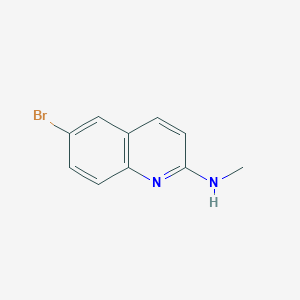 molecular formula C10H9BrN2 B7894374 6-bromo-N-methylquinolin-2-amine 
