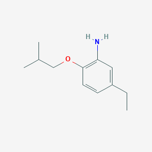 molecular formula C12H19NO B7894376 5-Ethyl-2-isobutoxyaniline 
