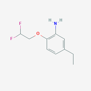 molecular formula C10H13F2NO B7894383 2-(2,2-Difluoroethoxy)-5-ethylaniline 