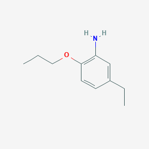 molecular formula C11H17NO B7894384 5-Ethyl-2-propoxyaniline 