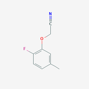 molecular formula C9H8FNO B7894410 2-(2-Fluoro-5-methyl-phenoxy)acetonitrile 