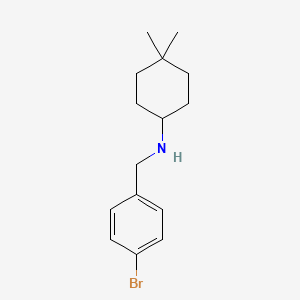 molecular formula C15H22BrN B7894412 N-(4-Bromobenzyl)-4,4-dimethylcyclohexanamine 