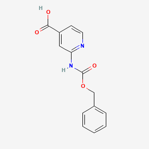 molecular formula C14H12N2O4 B7894417 2-(((Benzyloxy)carbonyl)amino)isonicotinic acid 