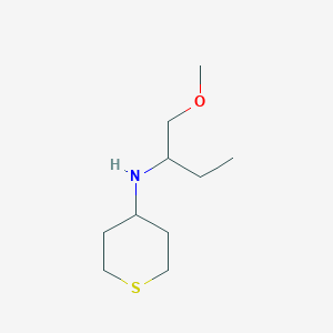 molecular formula C10H21NOS B7894424 N-(1-Methoxybutan-2-yl)tetrahydro-2H-thiopyran-4-amine 