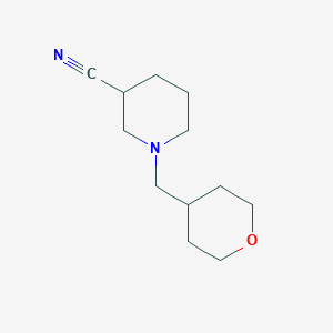 molecular formula C12H20N2O B7894434 1-[(Oxan-4-yl)methyl]piperidine-3-carbonitrile 