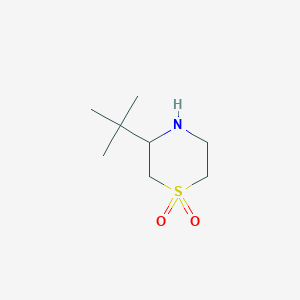 3-tert-Butyl-1lambda6-thiomorpholine-1,1-dione