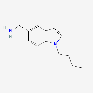 molecular formula C13H18N2 B7894451 (1-Butyl-1H-indol-5-yl)methanamine 