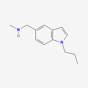 molecular formula C13H18N2 B7894457 Methyl[(1-propyl-1H-indol-5-yl)methyl]amine 