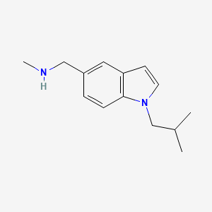 molecular formula C14H20N2 B7894461 1-(1-Isobutyl-1H-indol-5-yl)-N-methylmethanamine 