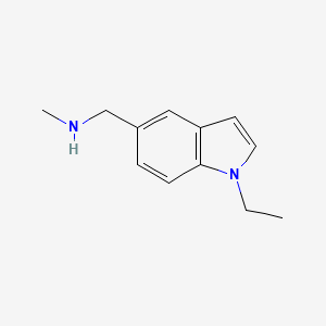 [(1-ethyl-1H-indol-5-yl)methyl](methyl)amine