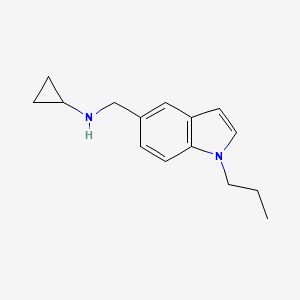 molecular formula C15H20N2 B7894479 N-[(1-propyl-1H-indol-5-yl)methyl]cyclopropanamine 